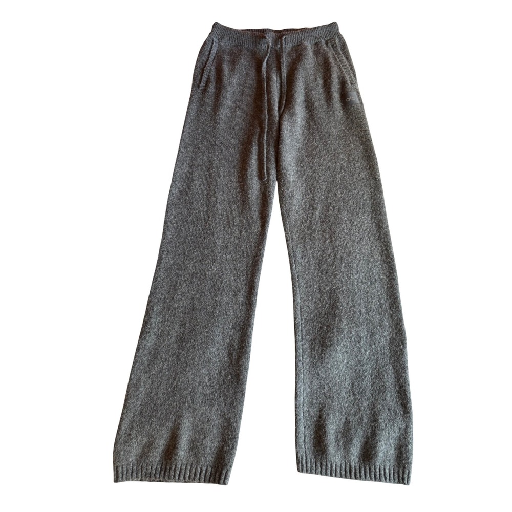 Alo Yoga Wool Cashmere New Class Sweatpant Jogger Grey Wide Leg Unisex Small